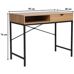 Письменный стол Signal B-027 (Oak/Black) Thumb