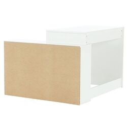 Masa de birou cu etajera Tempo Kondela Korner New (White) Thumb