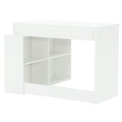 Masa de birou cu etajera Tempo Kondela Korner New (White) Thumb