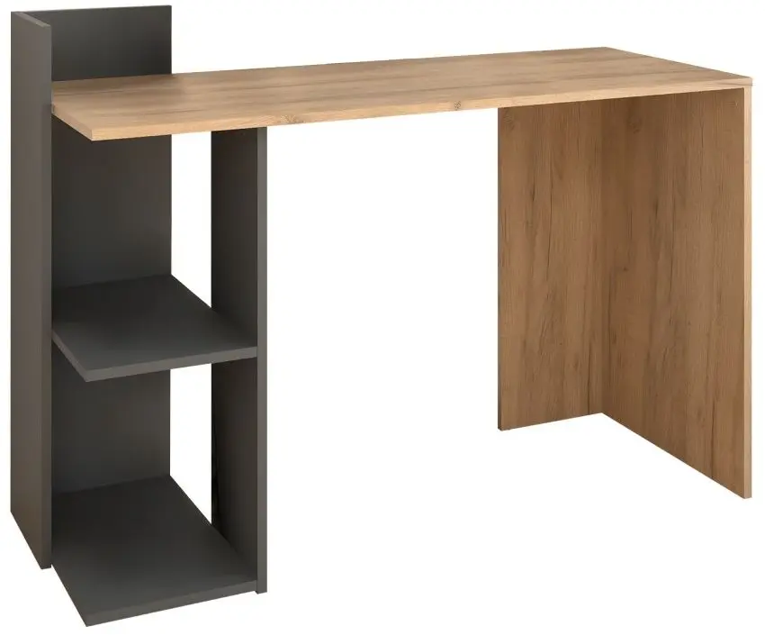 Письменный стол Tempo Kondela Andreo (Artisan Oak/Graphite) - 3