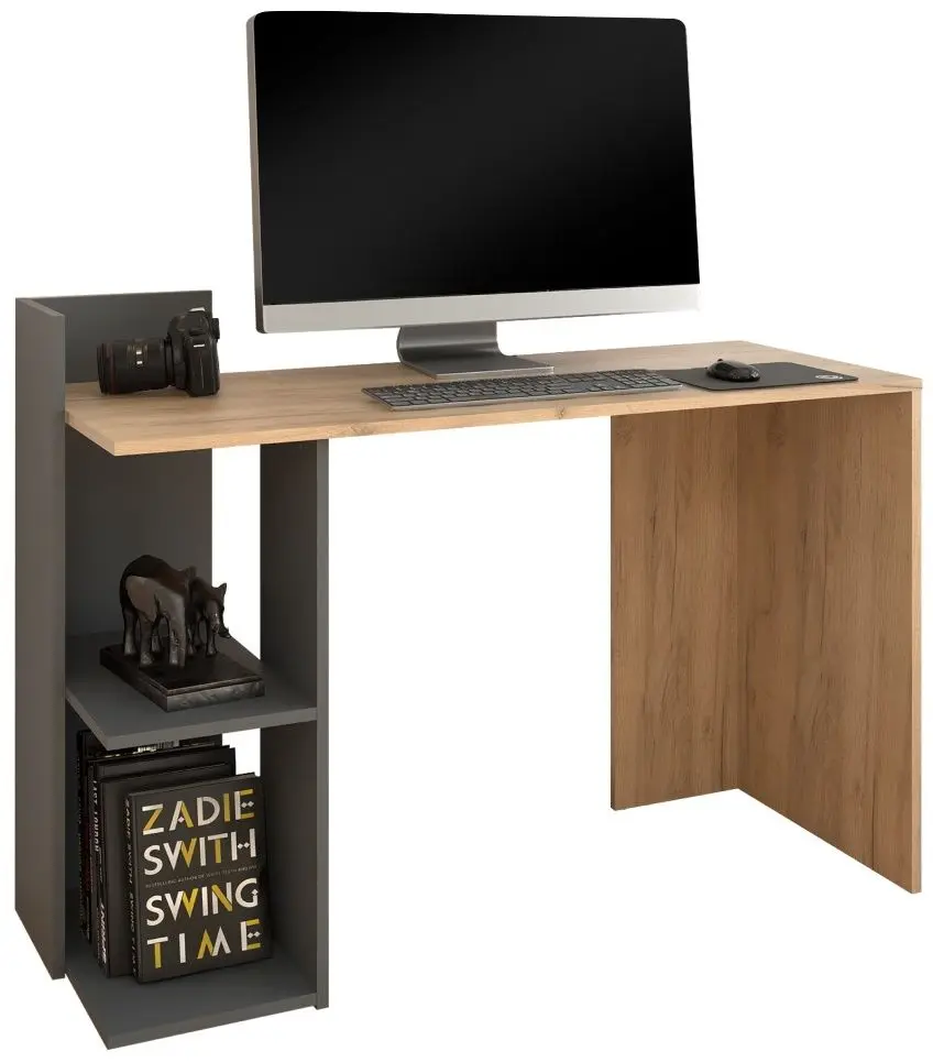 Письменный стол Tempo Kondela Andreo (Artisan Oak/Graphite) - 5