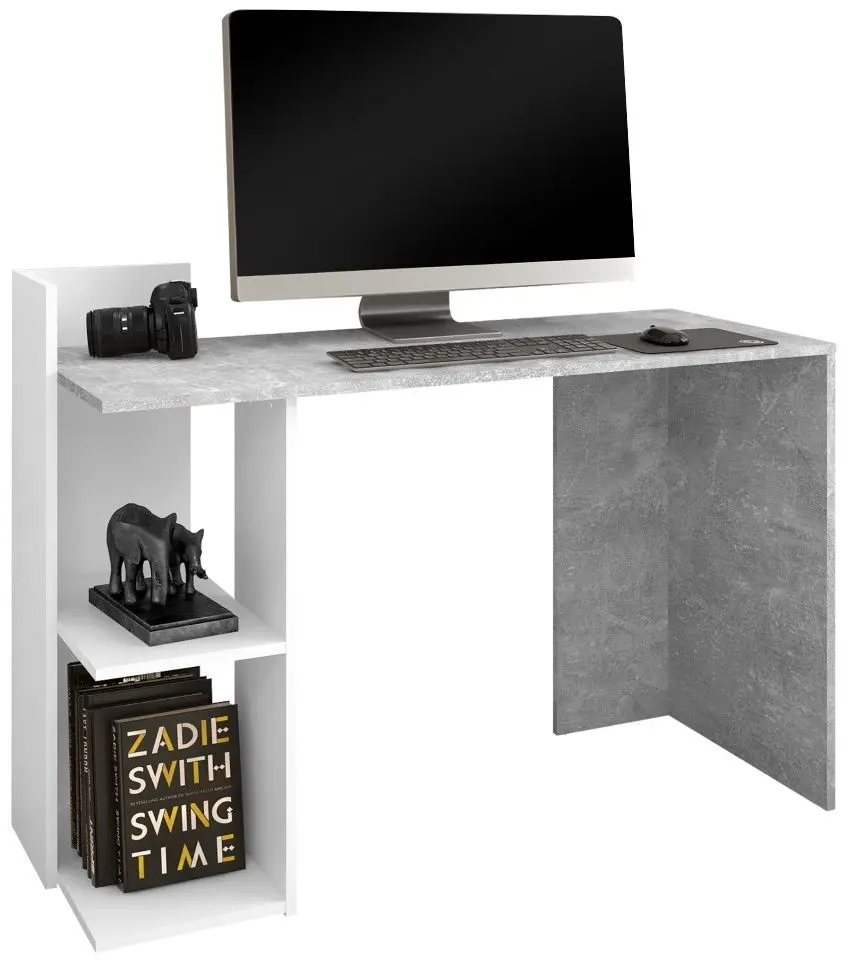 Письменный стол Tempo Kondela Andreo (Concrete/White)
