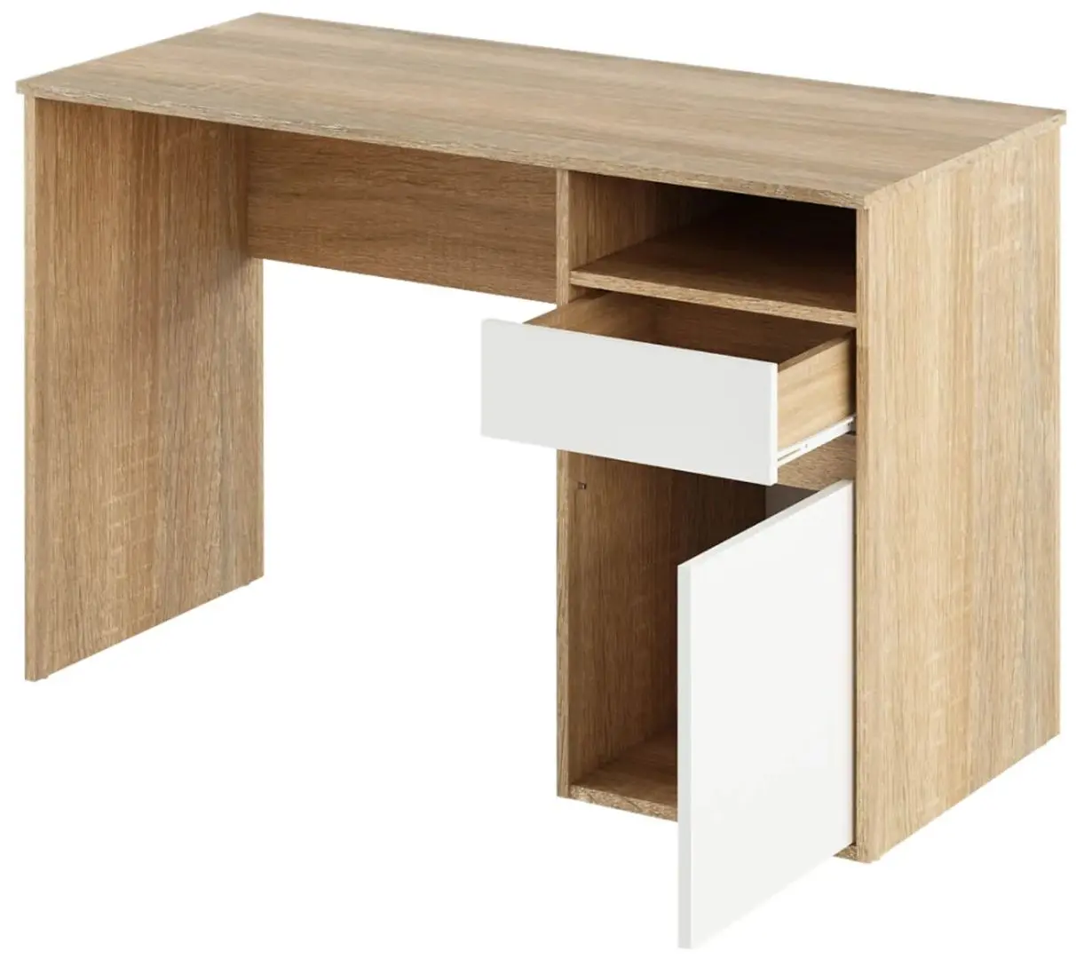 Masa de birou Tempo Kondela Bili (Sonoma Oak/White) - 3