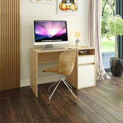 Masa de birou Tempo Kondela Bili (Sonoma Oak/White)