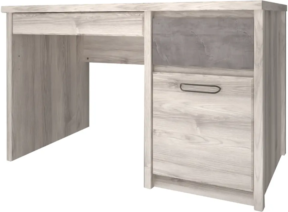 Masa de birou Tempo Kondela Jesi New 1D2S (Nairobi Chestnut/Onyx)