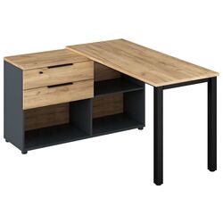 Письменный стол Tempo Kondela Klaudius Tip 8 (Graphite/Artisan Oak) Thumb