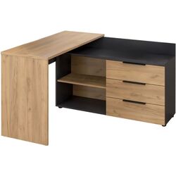 Письменный стол Tempo Kondela Klaudius Tip 9 (Artisian Oak/Graphite) Thumb