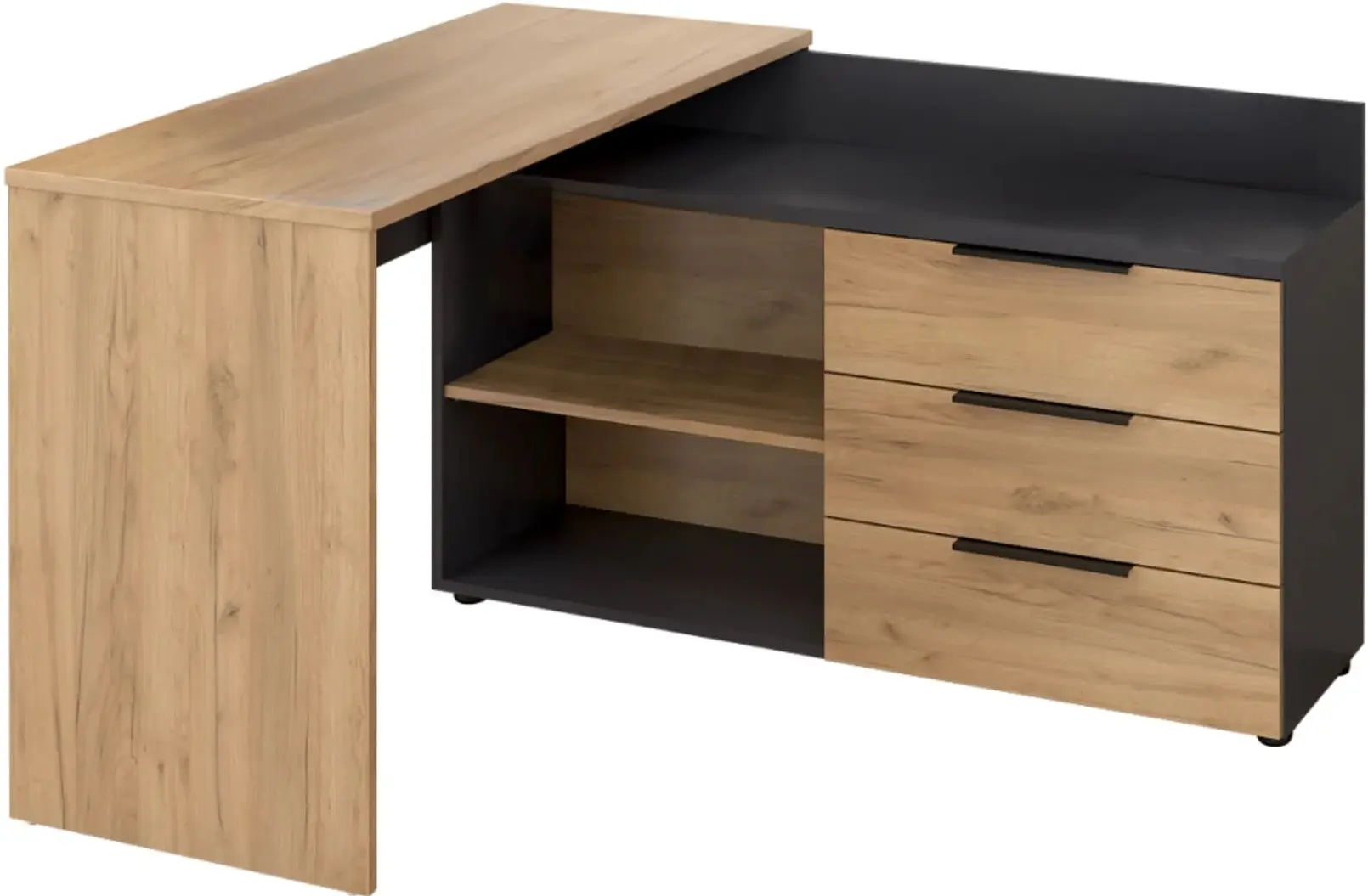 Письменный стол Tempo Kondela Klaudius Tip 9 (Artisian Oak/Graphite)