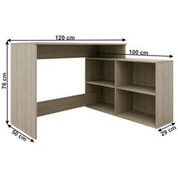 Masa de birou Tempo Kondela Korner 2 (Sonoma Oak) Thumb