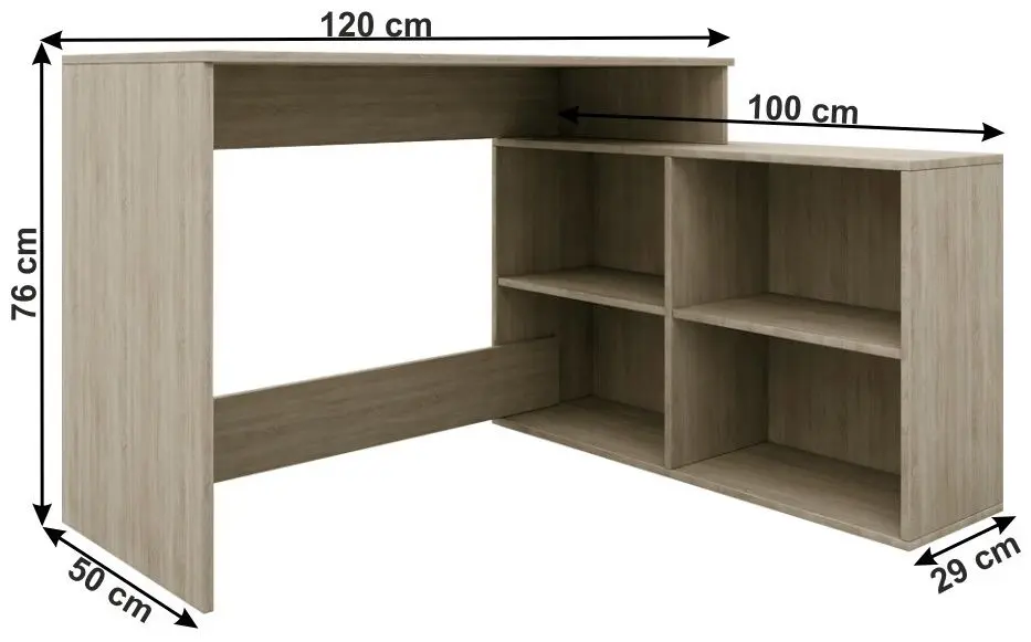 Masa de birou Tempo Kondela Korner 2 (Sonoma Oak)