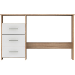 Masa de birou Tempo Kondela Laristote New (Sonoma Oak/White) Thumb