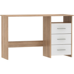 Masa de birou Tempo Kondela Laristote New (Sonoma Oak/White) Thumb