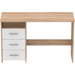 Masa de birou Tempo Kondela Laristote New (Sonoma Oak/White) Thumb