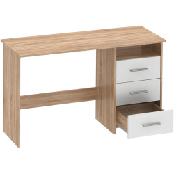 Masa de birou Tempo Kondela Laristote New (Sonoma Oak/White) Thumb