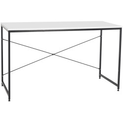 Masa de birou Tempo Kondela Mellora 120x60 (White/Black) Thumb