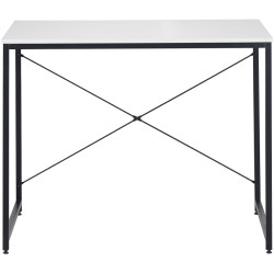 Письменный стол Tempo Kondela Mellora 90x60 (White/Black) Thumb