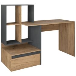 Письменный стол Tempo Kondela Nereo (Artisan Oak/Graphite) Thumb