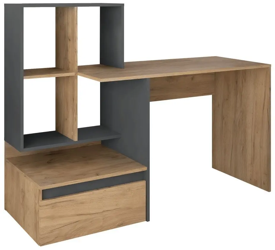 Письменный стол Tempo Kondela Nereo (Artisan Oak/Graphite)