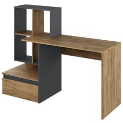 Письменный стол Tempo Kondela Nereo (Artisan Oak/Graphite) Thumb