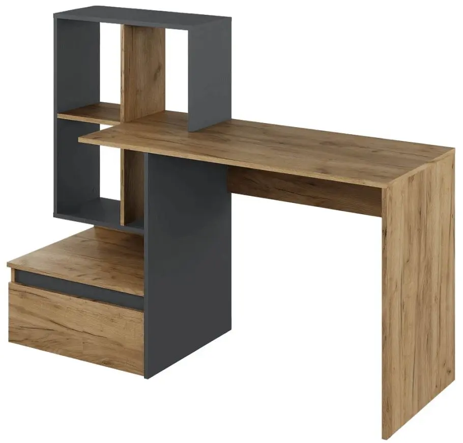 Письменный стол Tempo Kondela Nereo (Artisan Oak/Graphite)