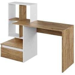 Masa de birou Tempo Kondela Nereo (Artisan Oak/White) Thumb