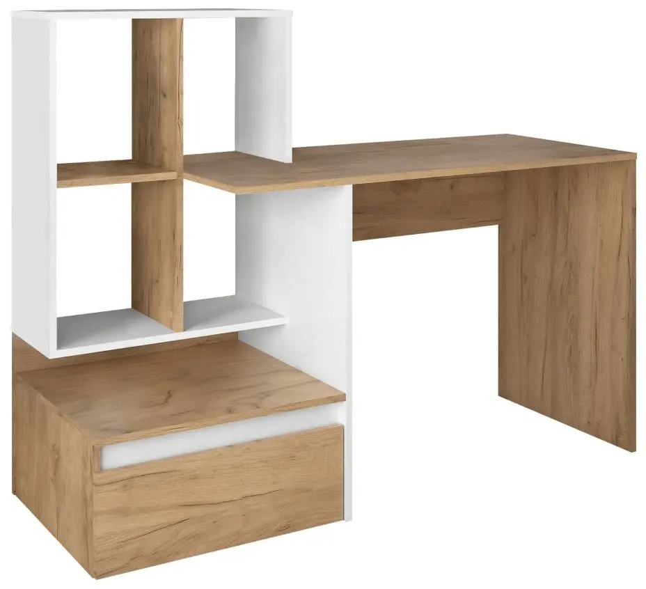 Masa de birou Tempo Kondela Nereo (Artisan Oak/White)