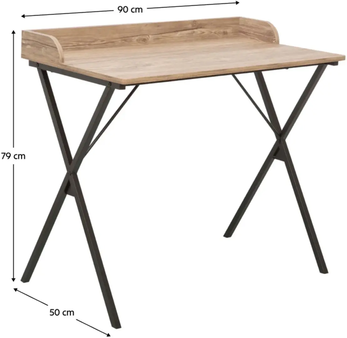 Masa de birou Tempo Kondela Ofis (Oak/Black)