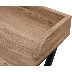 Masa de birou Tempo Kondela Ofis (Oak/Black) Thumb