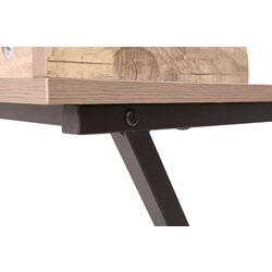 Masa de birou Tempo Kondela Ofis (Oak/Black) Thumb