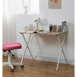 Masa de birou Tempo Kondela Psalmo (Light Oak/White)