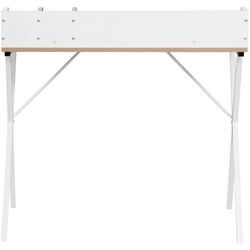 Masa de birou Tempo Kondela Psalmo (Light Oak/White) Thumb