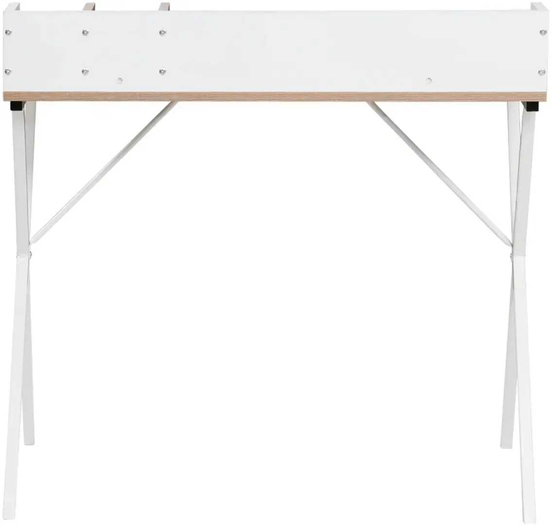 Masa de birou Tempo Kondela Psalmo (Light Oak/White)