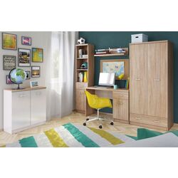 Masa de birou Tempo Kondela Topty Typ 36 1D1S (Sonoma Oak) Thumb