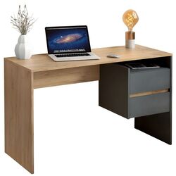 Письменный стол Tempo Kondela Tulio (Artisan Oak/Graphite) Thumb