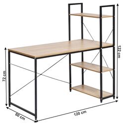 Письменный стол Tempo Kondela Viena (Black/Grandson Oak Gold) Thumb