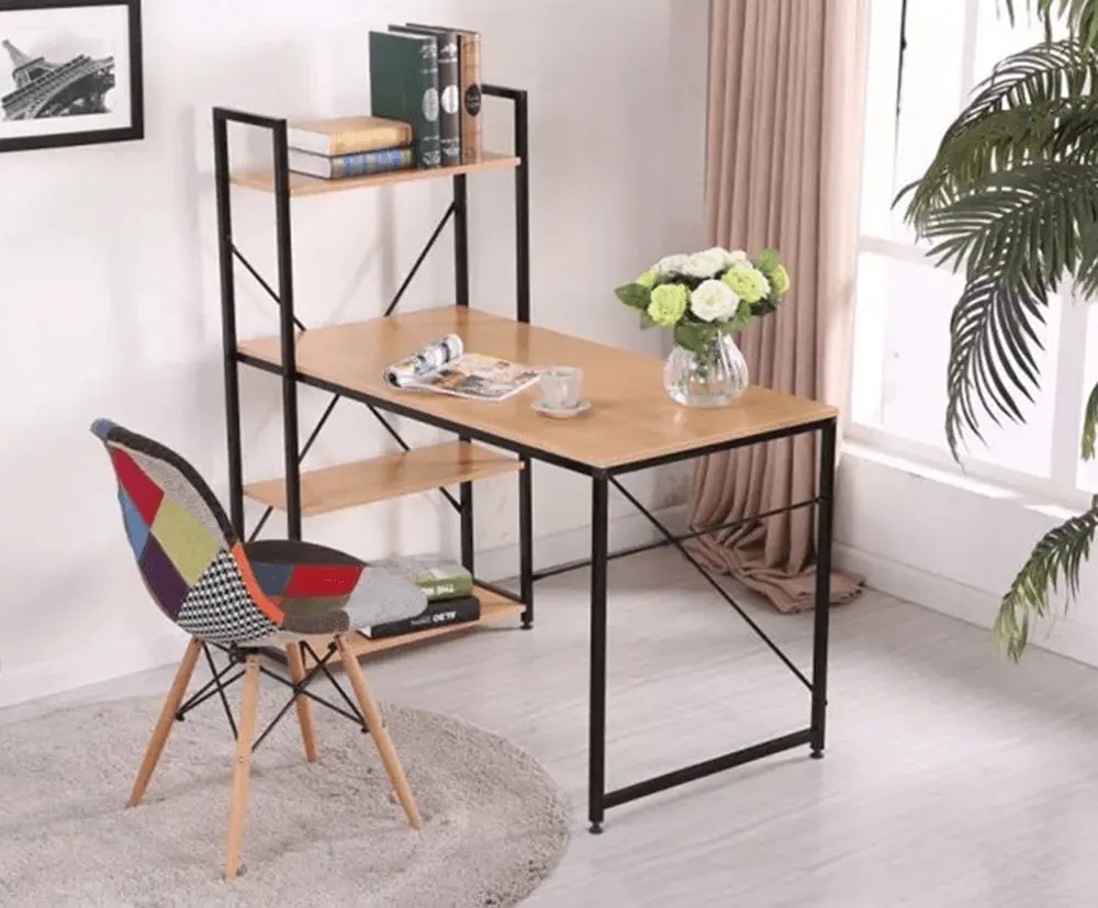 Письменный стол Tempo Kondela Viena (Black/Grandson Oak Gold)