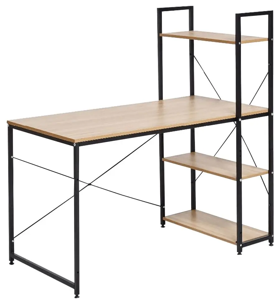 Письменный стол Tempo Kondela Viena (Black/Grandson Oak Gold)