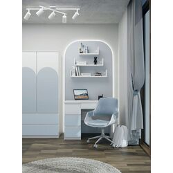 Письменный стол TopEshop Mijas Arteso Left (White/Blue) Thumb