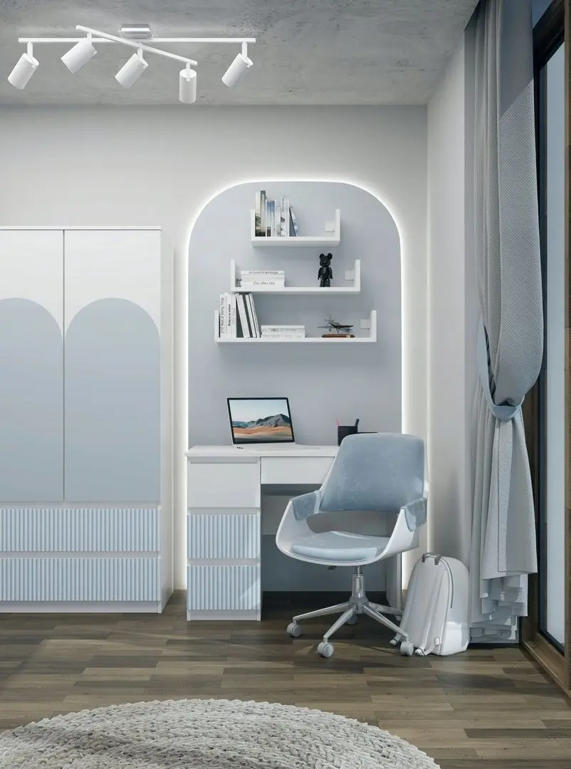 Письменный стол TopEshop Mijas Arteso Left (White/Blue)