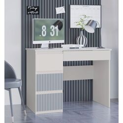 Masa de birou TopEshop Mijas Arteso Left (White/Blue)