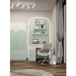 Письменный стол TopEshop Mijas Arteso Left (White/Mint) Thumb