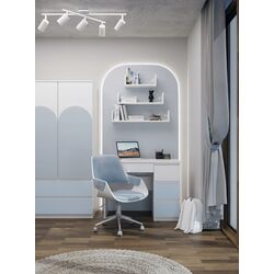 Masa de birou TopEshop Mijas Arteso Right (White/Blue) Thumb