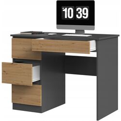 Письменный стол TopEshop Mijas Left (Anthracite/Artisan Oak) Thumb