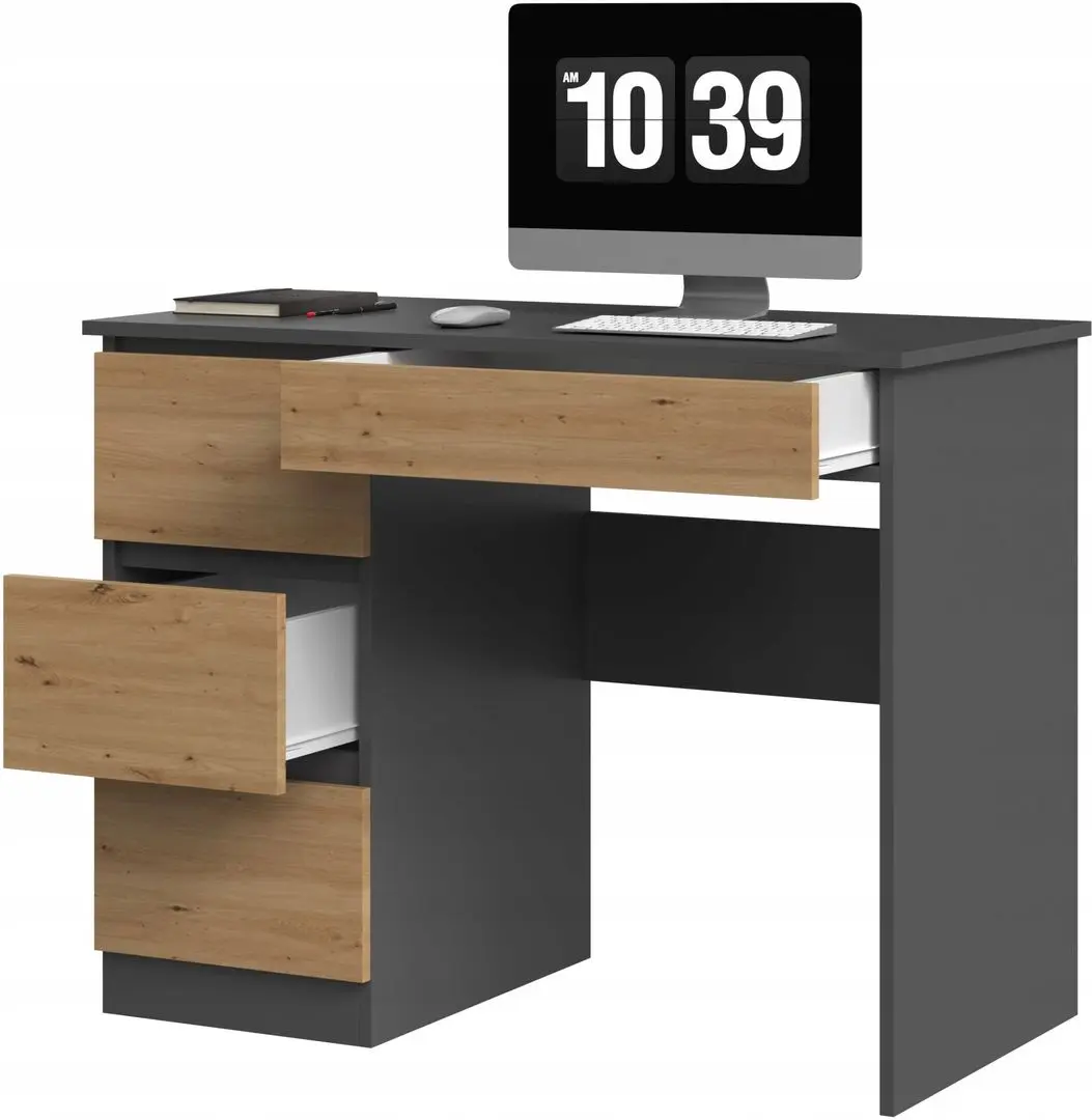 Письменный стол TopEshop Mijas Left (Anthracite/Artisan Oak)