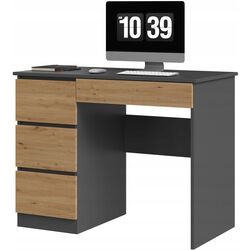 Письменный стол TopEshop Mijas Left (Anthracite/Artisan Oak) Thumb