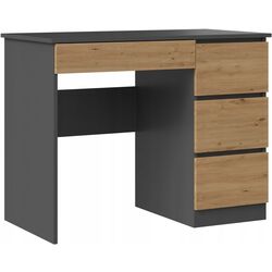 Masa de birou  TopEshop Mijas Right (Anthracite/Artisan Oak)
