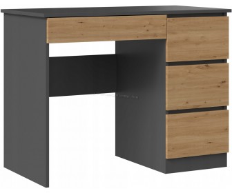 Masa de birou  TopEshop Mijas Right (Anthracite/Artisan Oak)