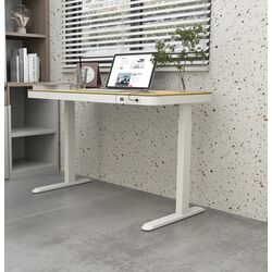 Masa de birou reglabila Tuckano ET119W-C 60x120 (White/Oak)