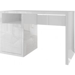 Masa de birou Tuckano Glance (White High Gloss)