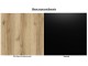 Masa de birou Helvetia Agapi 24NWLZ07 (Grand Natural Oak/Black Matt)